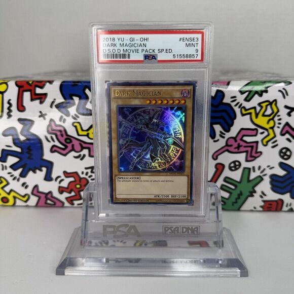 YU-GI-OH DSOD MOVIE‎ PACK SP Edition DARK MAGICIAN MVP1-ENSE3 PSA 9 - Picture 1 of 2